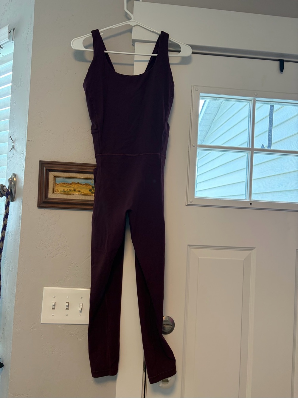 Athleta Salutation Burgundy Bodysuit